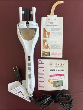 InStyler Tulip White Auto Curler - Women Hair Tool